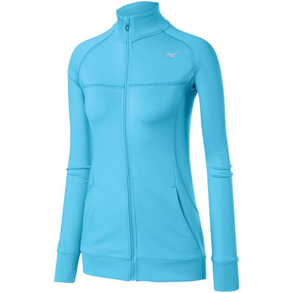 Mizuno Women's Alpha Knit Jacket Blue Turquoise (421681-XRP)